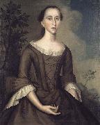 Joseph Badger Mrs. John Haskins (Hannah Upham) France oil painting artist